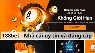 Nhà cái 188Bet thưởng nóng 100% giá trị thẻ nạp lần đầu